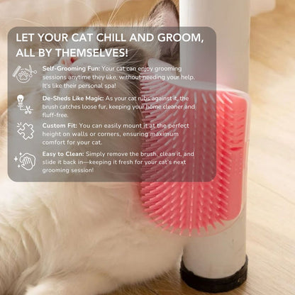 Serenosole™ CatCuddle Cat Self Grooming Massage Toy | Your cat can groom, chill, and de-shed all on their own | Softest Self-Groomer 2024