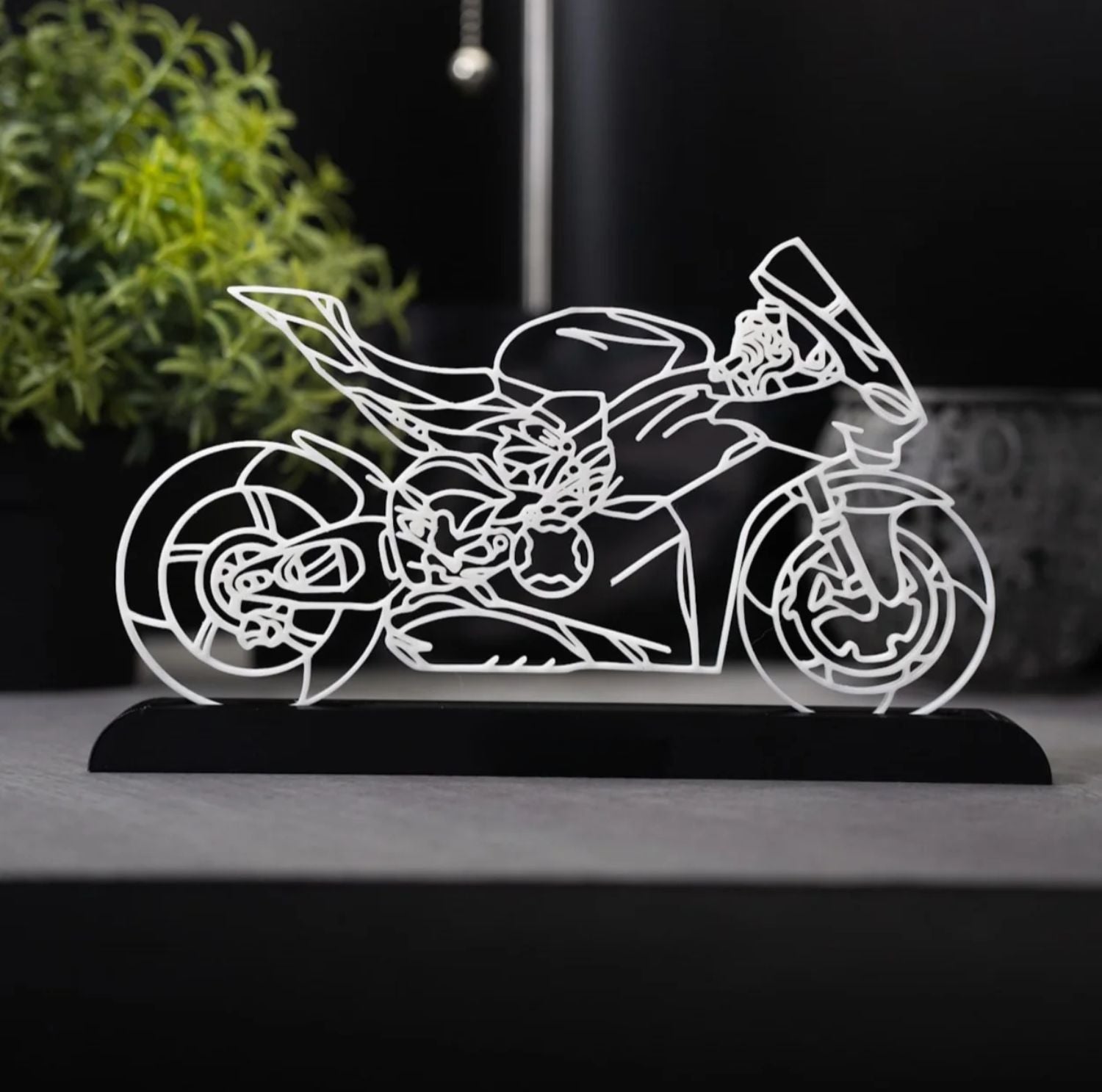 Serenosole™ MotoVibe Motorcycle Figure | Sleek, high-quality piece that’ll make any biker’s heart race | Perfect Bike Figurine 2024