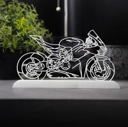 Serenosole™ MotoVibe Motorcycle Figure | Sleek, high-quality piece that’ll make any biker’s heart race | Perfect Bike Figurine 2024