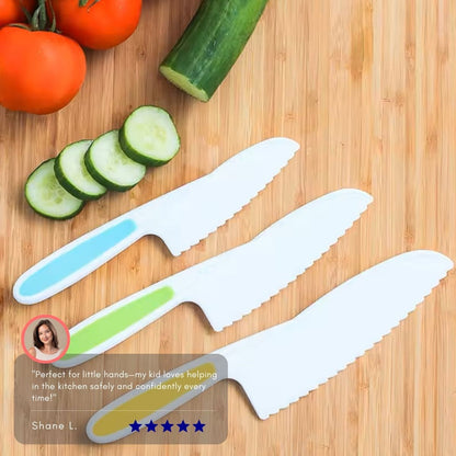 Serenosole™ TinyChef Kids Knife Set | Let your little one cook up some fun | Ultimate Kid-friendly Knife Set 2024